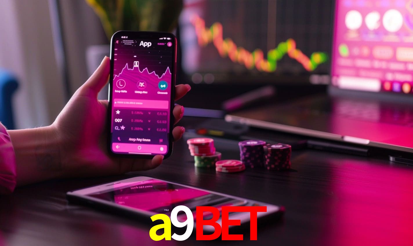 Comparação APP mobile vs versão web da a9bet